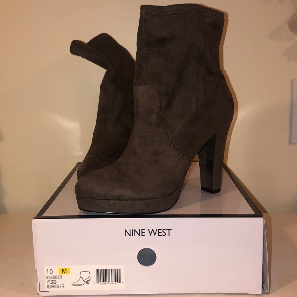 NINE WEST size 10 booties- Never worn!